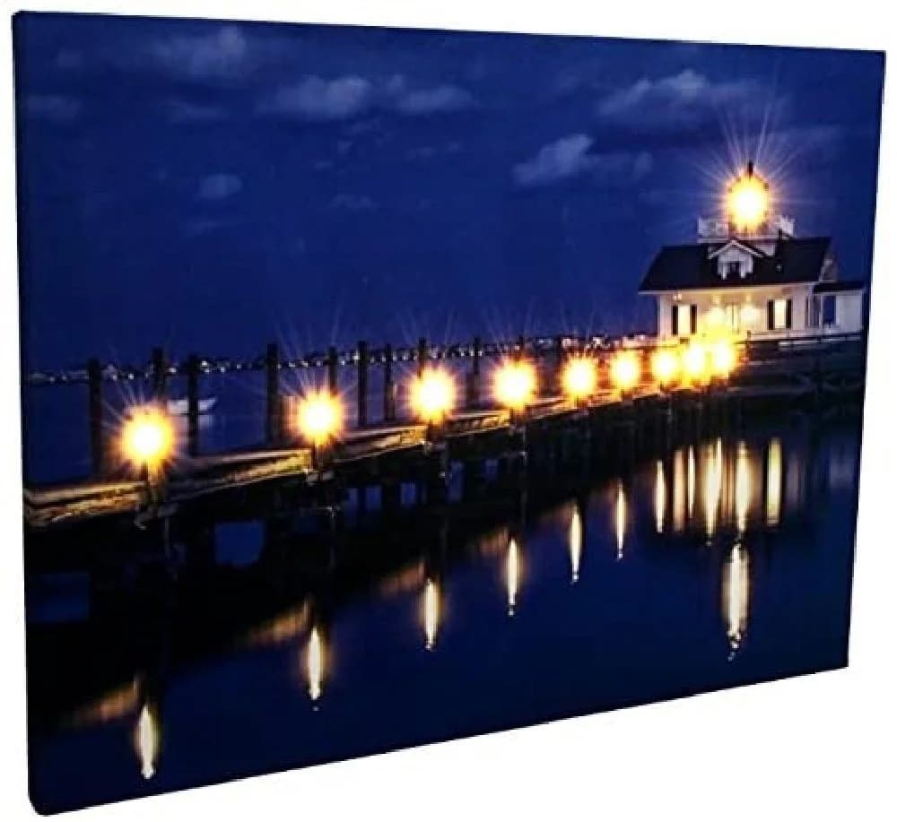 Luna24 simply great ideas... LED Leinwandbild Seebrücke 38x28 cm