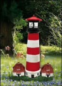 Luna24 Solar-Leuchtturm Westerhever 40 cm Gartenbeleuchtung Bild 2