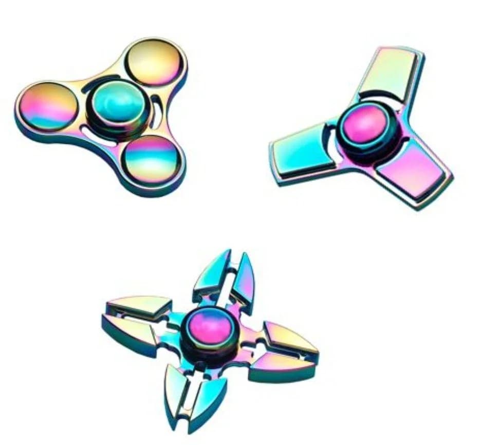 Luna24 simply great ideas... Fidget Spinner Metall, Anti-Stress ADHS-Spielzeug, 3er Set - Bild 2