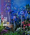 Luna24 simply great ideas... LED Gartenstecker Feuerwerk weiß, 2er-Set, 17503 Batteriebetrieb, Timer Bild 5