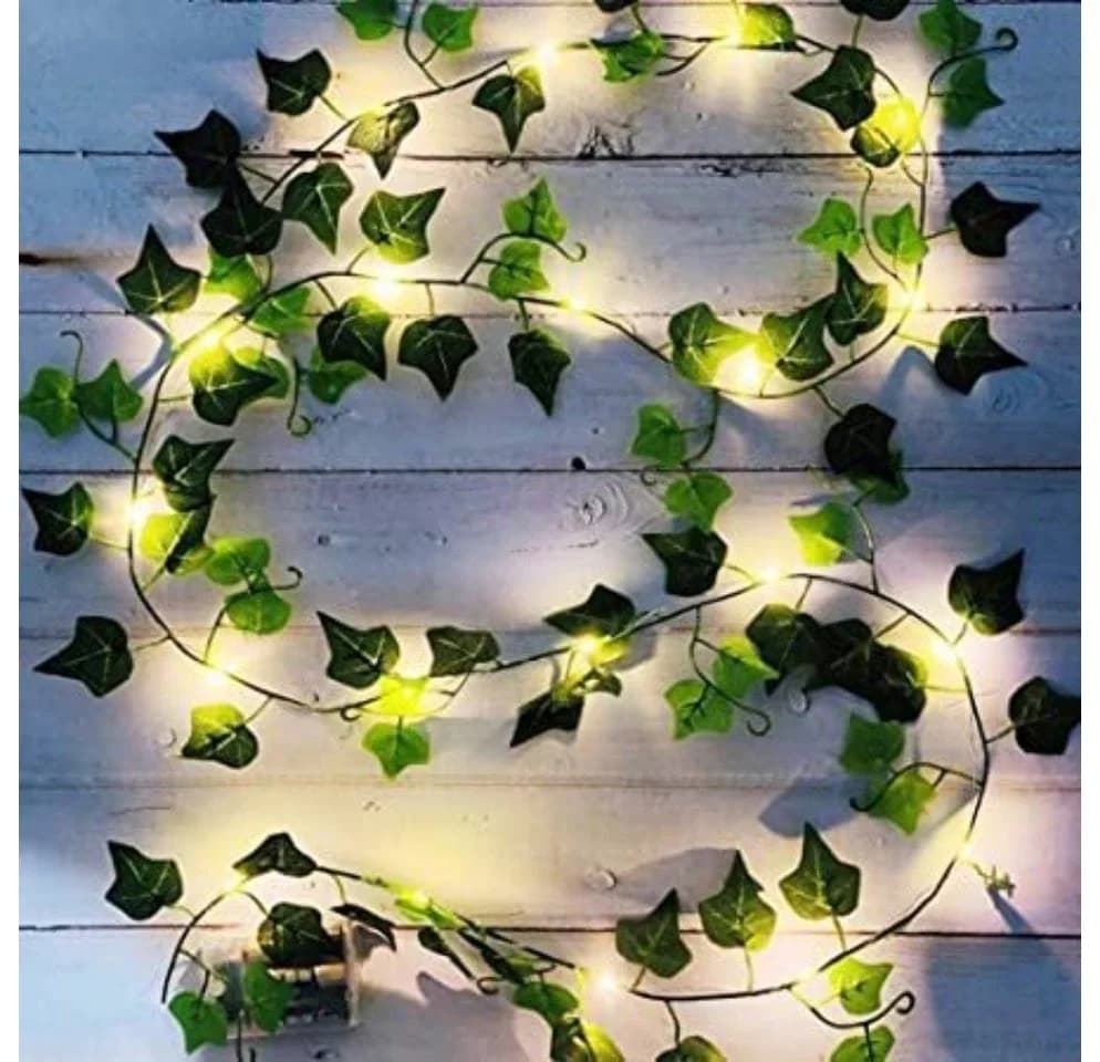 Luna24 LED-Lichterkette Efeu 200 cm 20 LEDs warm-weiß mit Timer - Bild 4
