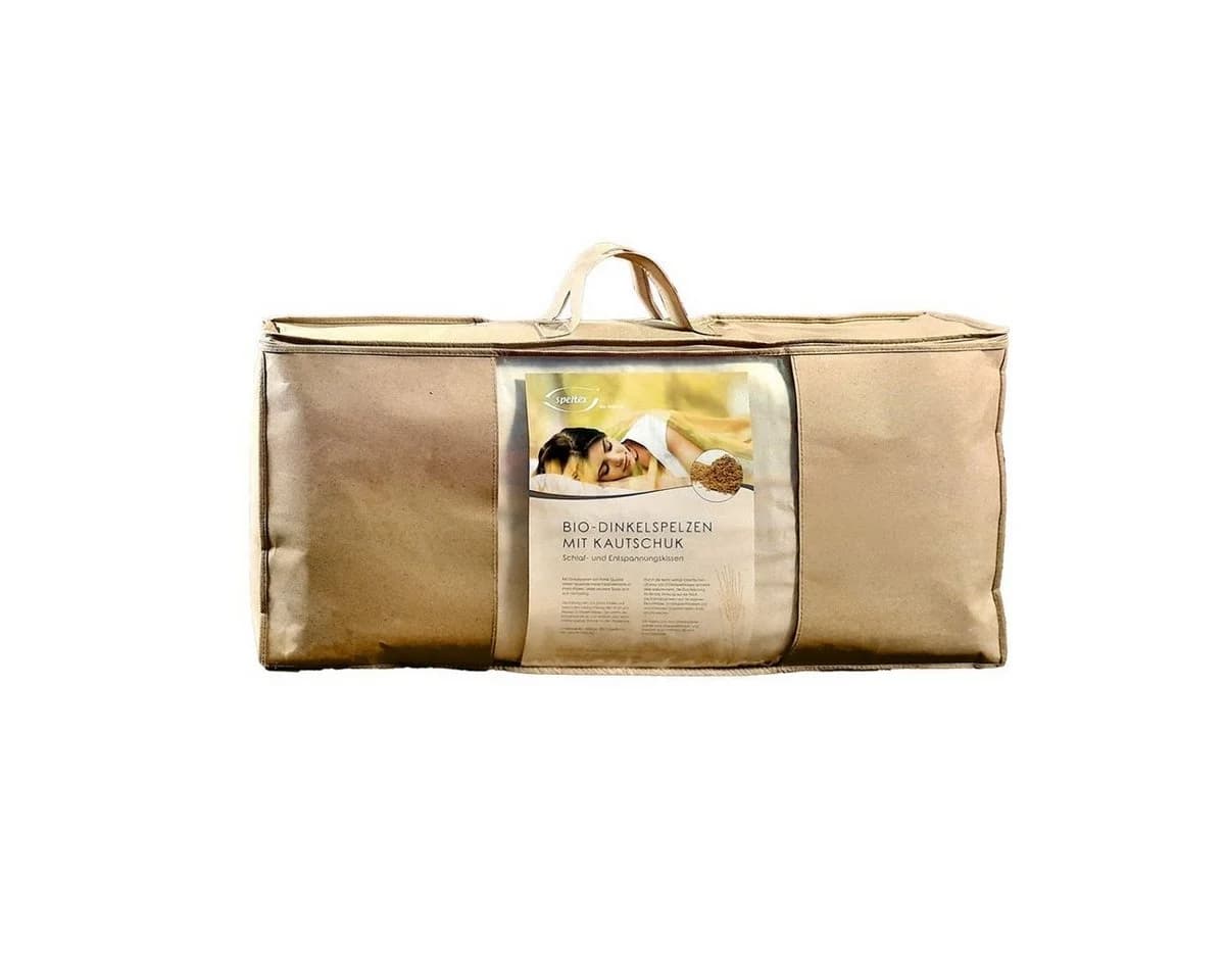 speltex Dinkelkörnerkissen Bio-Dinkelspelzen Bio-Baumwolle beige