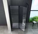 Home Systeme Eckdusche KAPA ESG Glas 120x90 cm Schwarz Bild 3