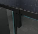 Home Systeme Eckdusche KAPA ESG Glas 120x90 cm Schwarz Bild 4