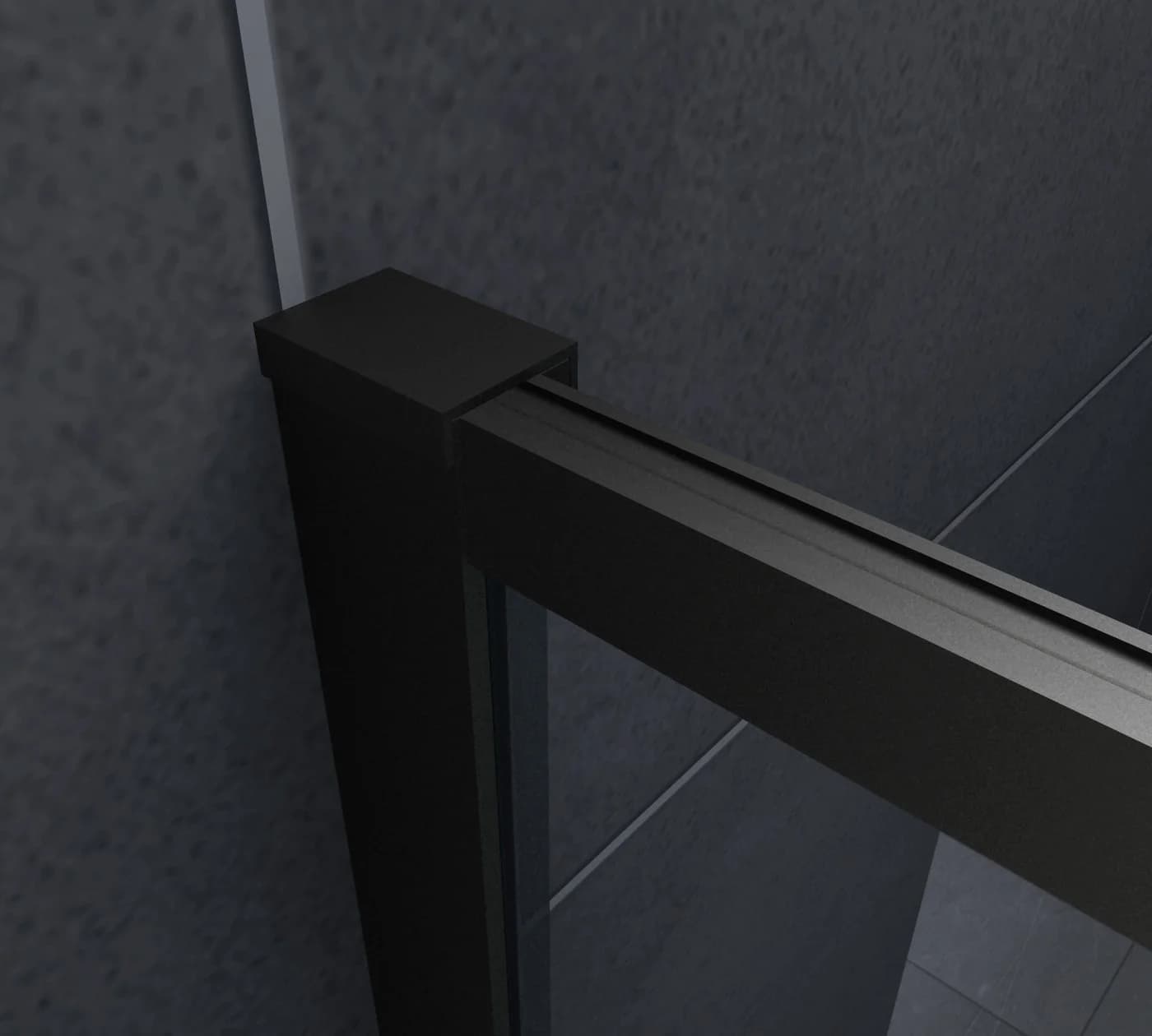 Home Systeme Eckdusche KAPA ESG Glas 120x90 cm Schwarz - Bild 5