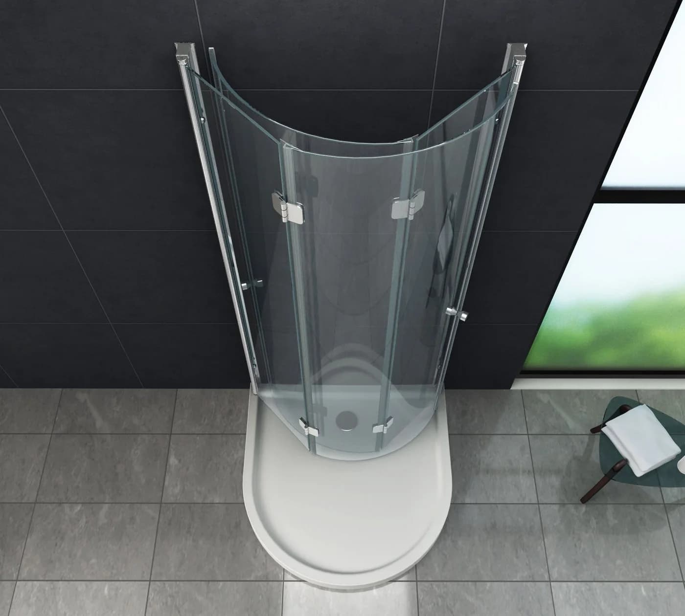 Home Systeme Duschkabine CESAR faltbar U-Form 80x80 cm - Bild 4