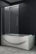 Home Systeme Badewannenaufsatz Schiebetür Duschwand Glas rahmenlos Bild 1