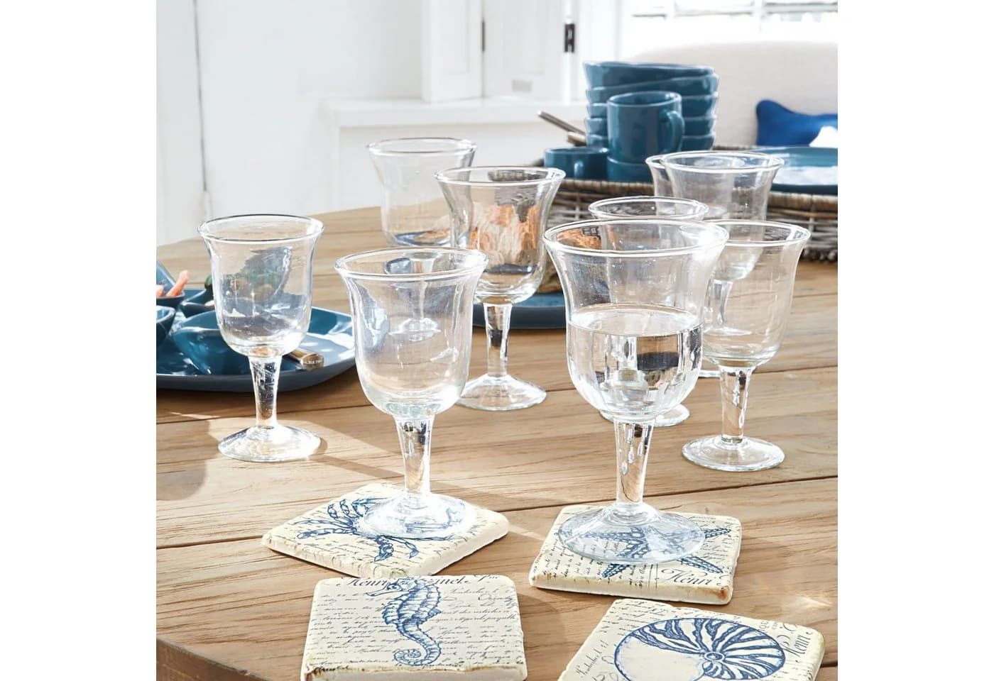 Mirabeau Glas 12er Set Antrim Klar Mundgeblasen - Bild 4