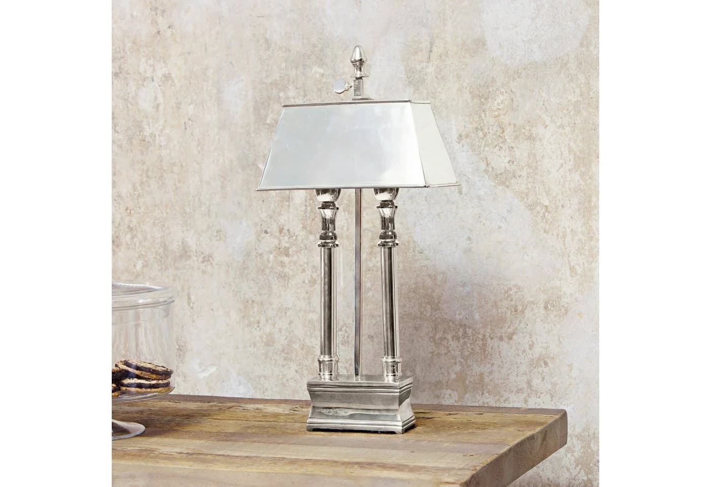 Mirabeau Tischleuchte Pantin silber Messing - Bild 3