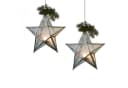 Mirabeau Weihnachtsfigur Windlicht 2er Set Kian klar/silber Bild 2