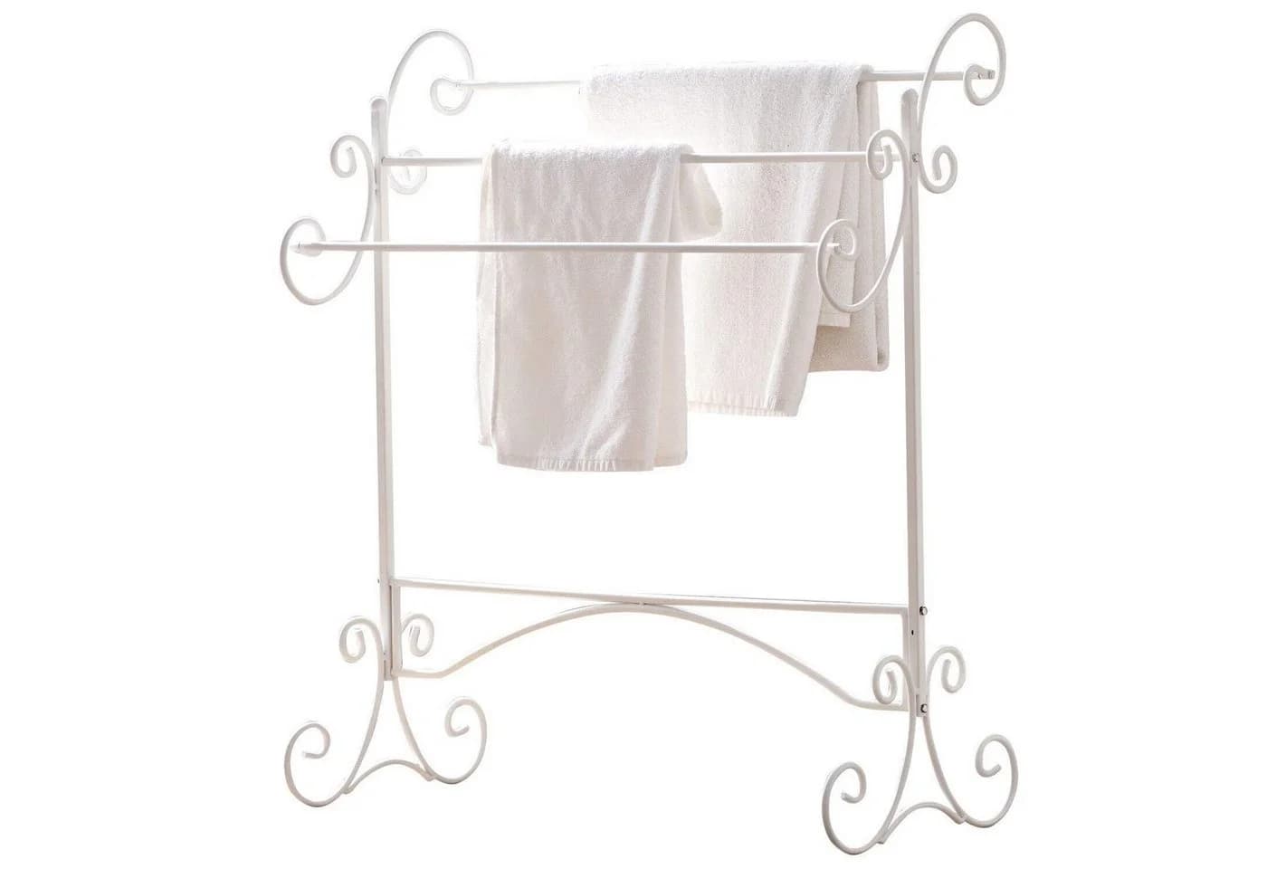 Mirabeau Handtuchständer Duclair weiß Landhausstil - Bild 2