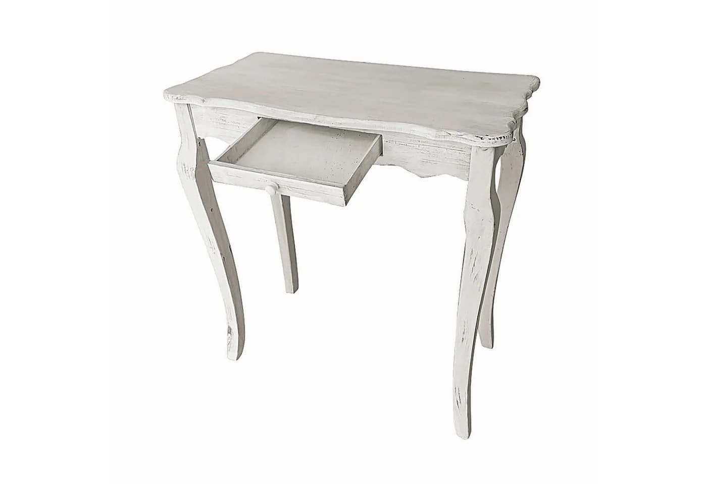 Mirabeau Konsole Barbey antikweiß Tannenholz Landhausstil - Bild 4