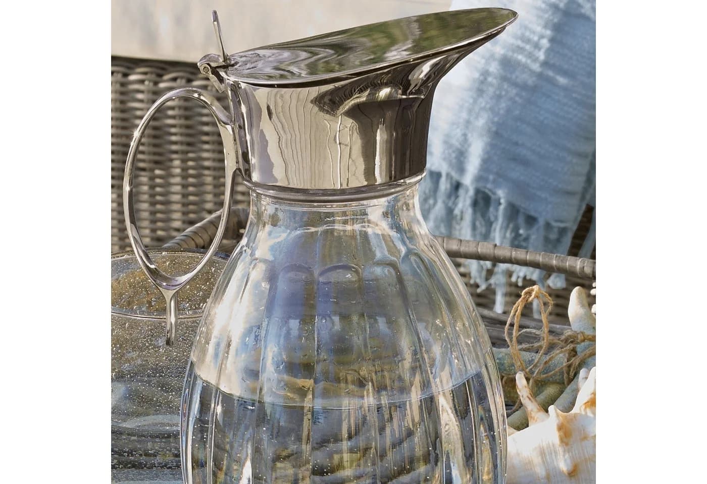 Mirabeau Wasserkaraffe Agudelle klar/silber - Bild 5