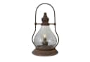 Mirabeau LED Laterne Cortney antikbraun - Antik-Look mit Eisen und Glas Bild 2