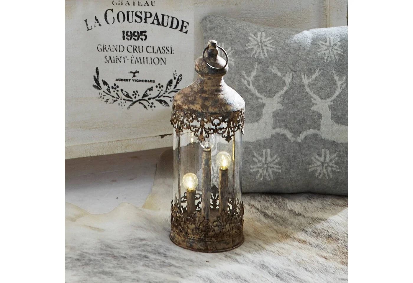 Mirabeau LED Laterne Cosette antikbraun