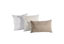 Mirabeau Kissenhülle 3er Set Emelin Creme Metallic-Print Bild 1