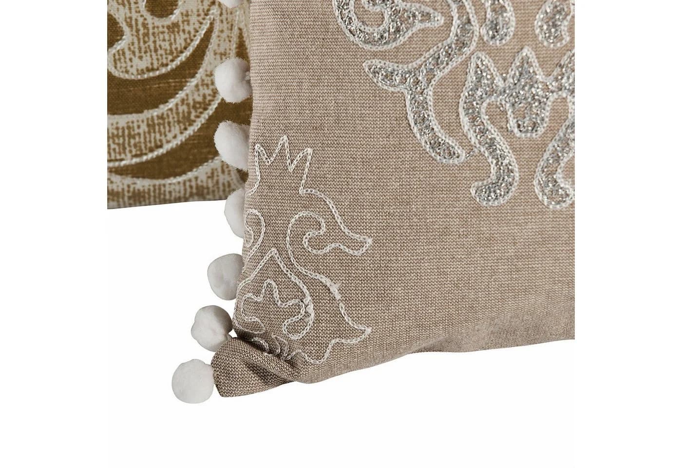 Mirabeau Kissenhülle 3er Set Emelin Creme Metallic-Print - Bild 4