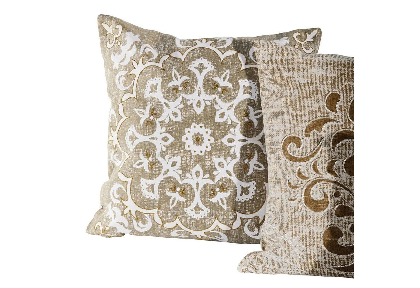 Mirabeau Kissenhülle 3er Set Emelin Creme Metallic-Print - Bild 5