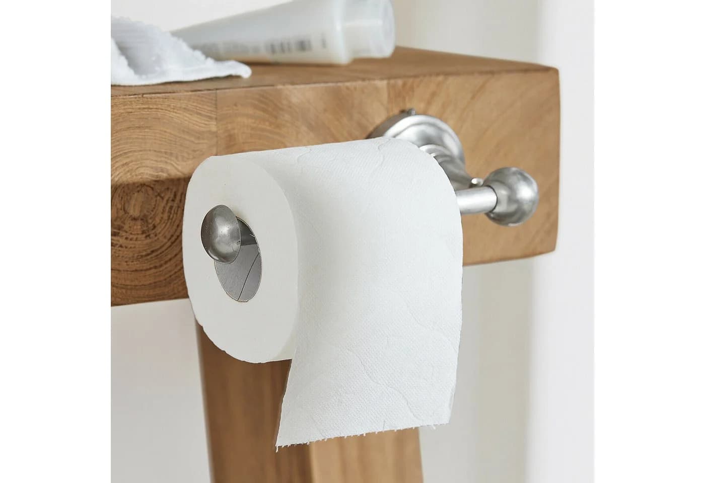 Mirabeau Toilettenpapierhalter Pax antiksilber Messing Badorganizer - Bild 3
