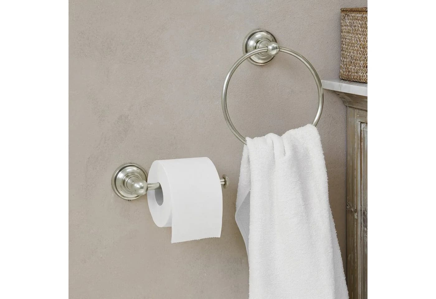 Mirabeau Toilettenpapierhalter Pax antiksilber Messing Badorganizer - Bild 5