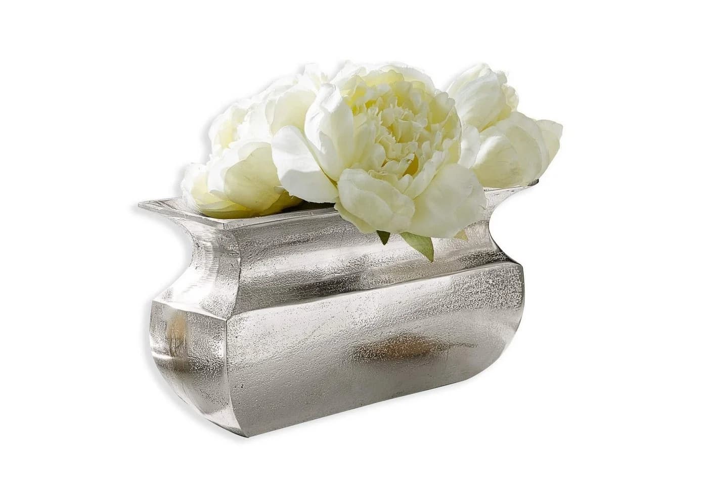 Mirabeau Tischvase Vase Cyrian silber Aluminiumguss Antik-Finish - Bild 2