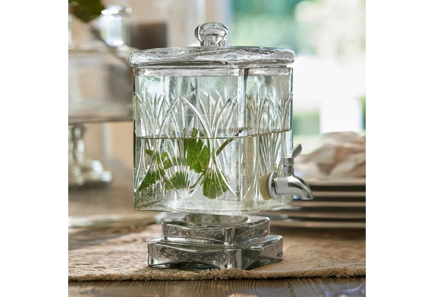 Mirabeau Wasserkaraffe Getränkespender Logan klar Glas - Bild 4