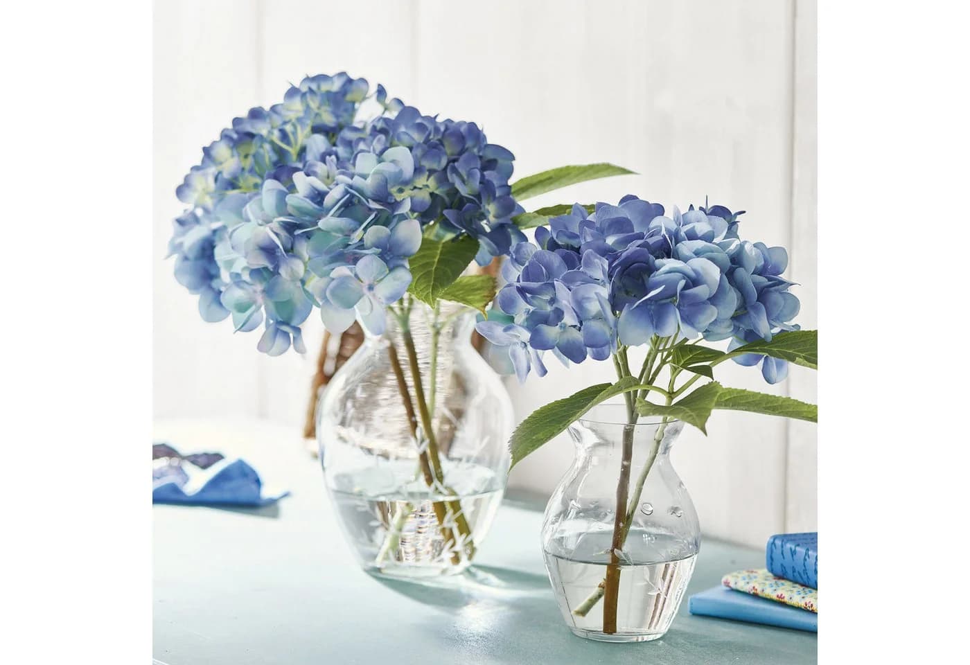 Mirabeau Tischvase 2er Set Paimpont klar Glas Ranken Schliff - Bild 5