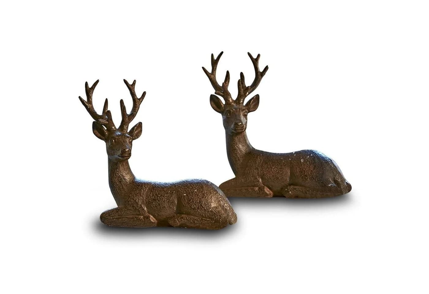 Mirabeau Weihnachtsfigur Hirsch 2er Set Janville antikbraun - Bild 2