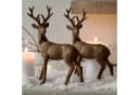 Mirabeau Weihnachtsfigur Hirsch 2er Set Cagny antikbraun Bild 1