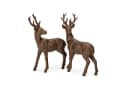 Mirabeau Weihnachtsfigur Hirsch 2er Set Cagny antikbraun Bild 2
