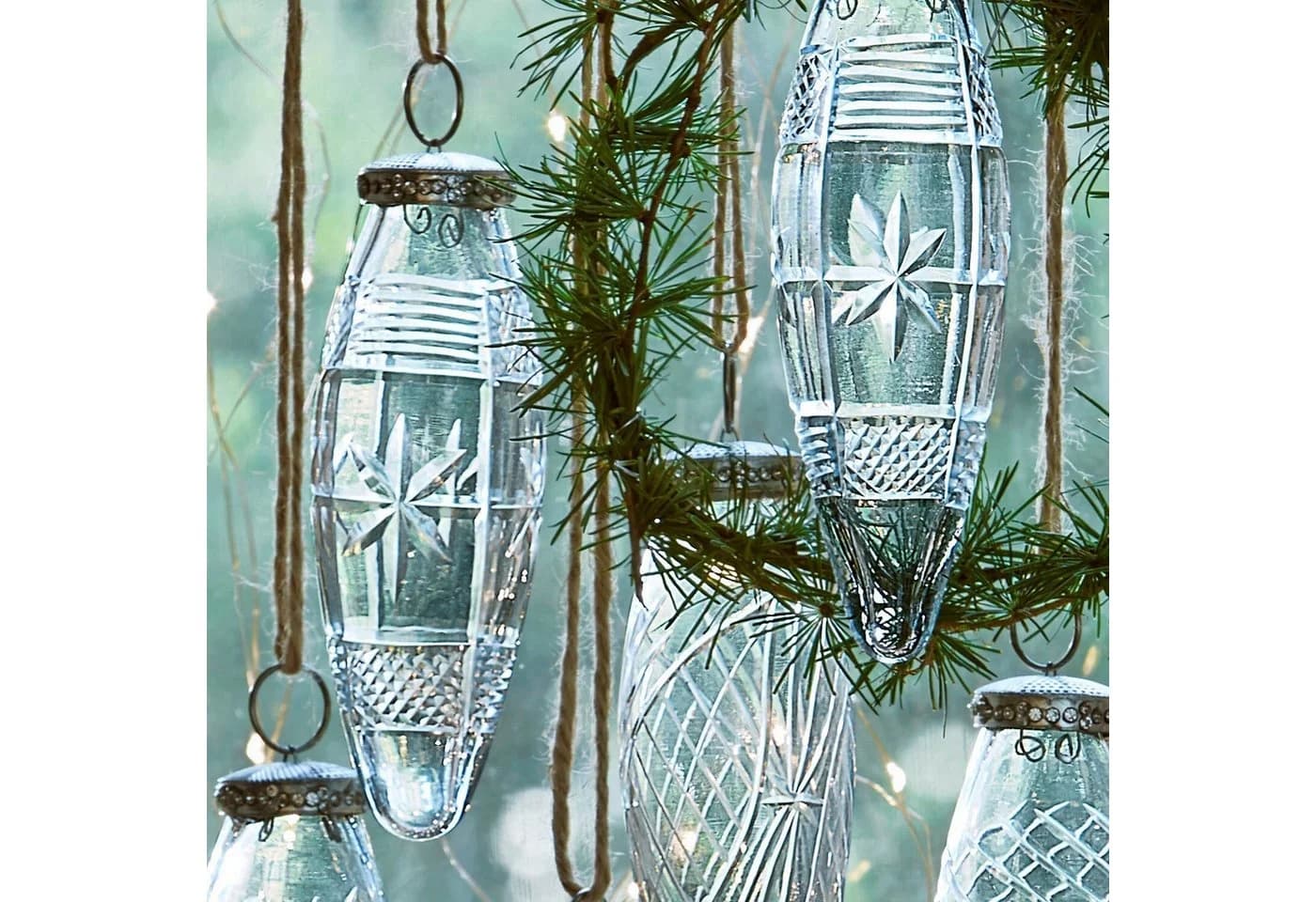 Mirabeau Christbaumschmuck 6er Set Loulay klar - Bild 5