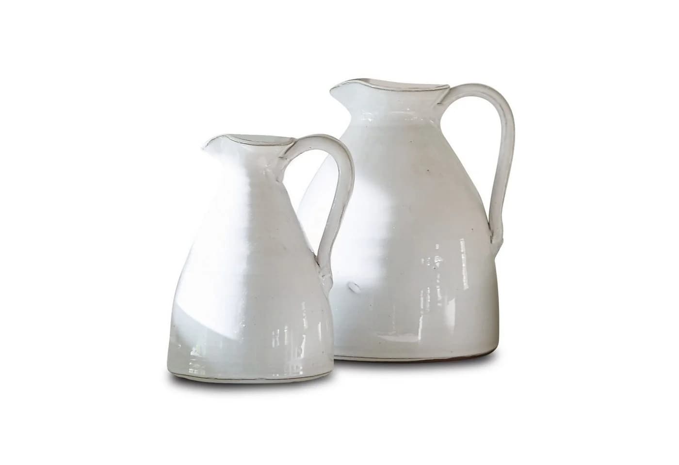 Mirabeau Tischvase 2er Set Yarick weiß Landhaus-Stil