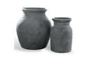 Mirabeau Tischvase 2er Set Molduc antikgrau Steingut Bild 2