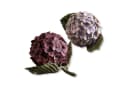 Kunstblume Dekoblume 2er Set Hortensie Lila/Pink Mirabeau Bild 2
