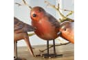 Mirabeau Dekofigur Vogel 4er Set Siblings rotbraun Polyresin Bild 5