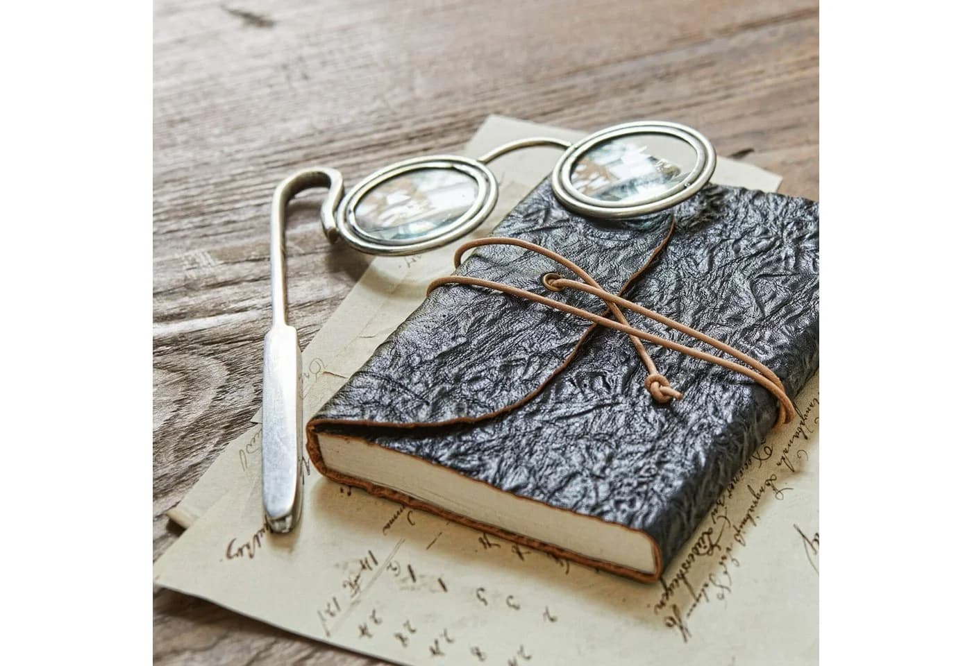 Mirabeau Vintage Lupe Dekoobjekt Silber Messing