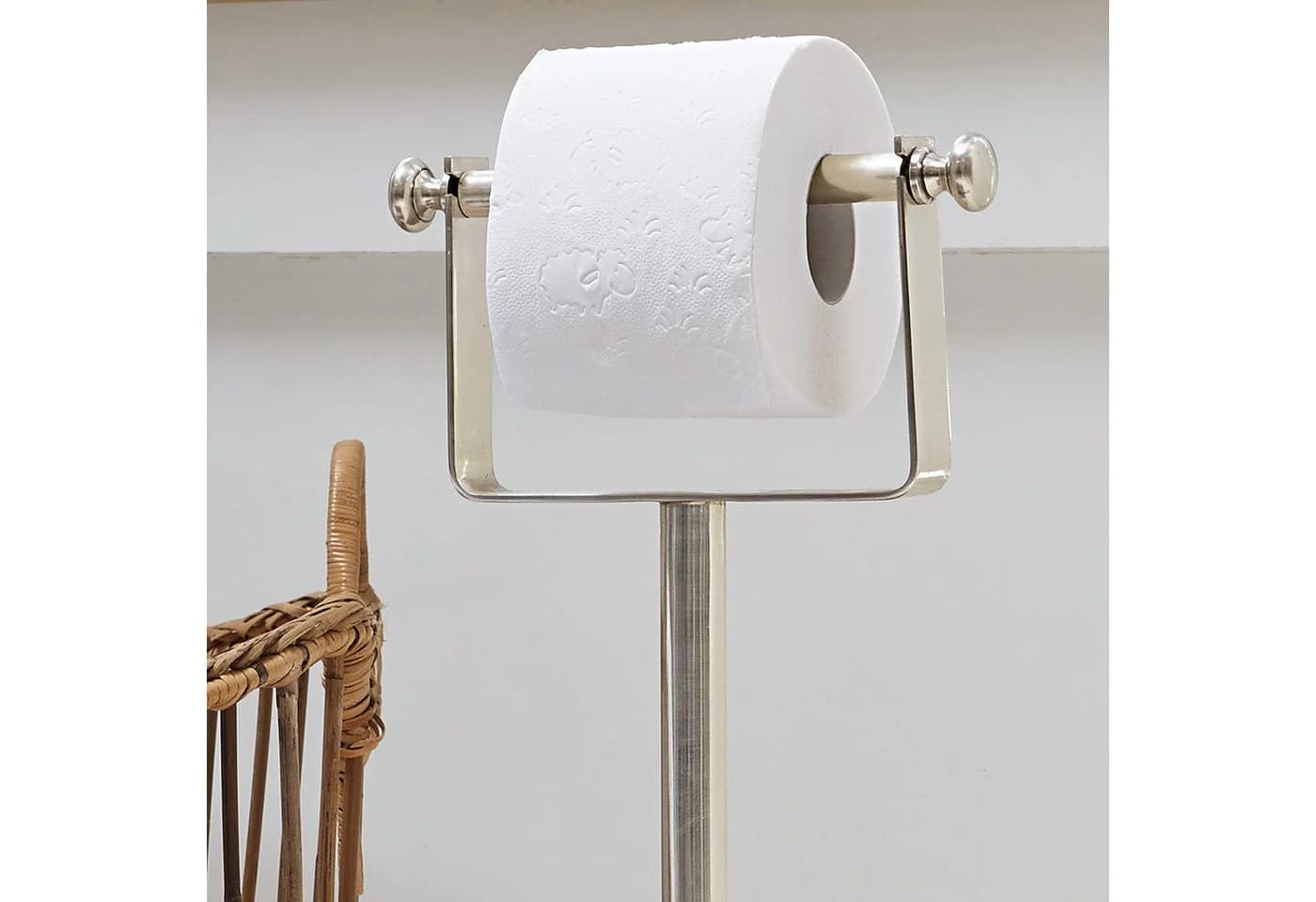 Mirabeau Corinne Toilettenpapierhalter Silber Vernickeltes Messing - Bild 3