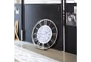 Mirabeau Wanduhr Victoria Station silber Aluminium Stahl Glas Bild 3
