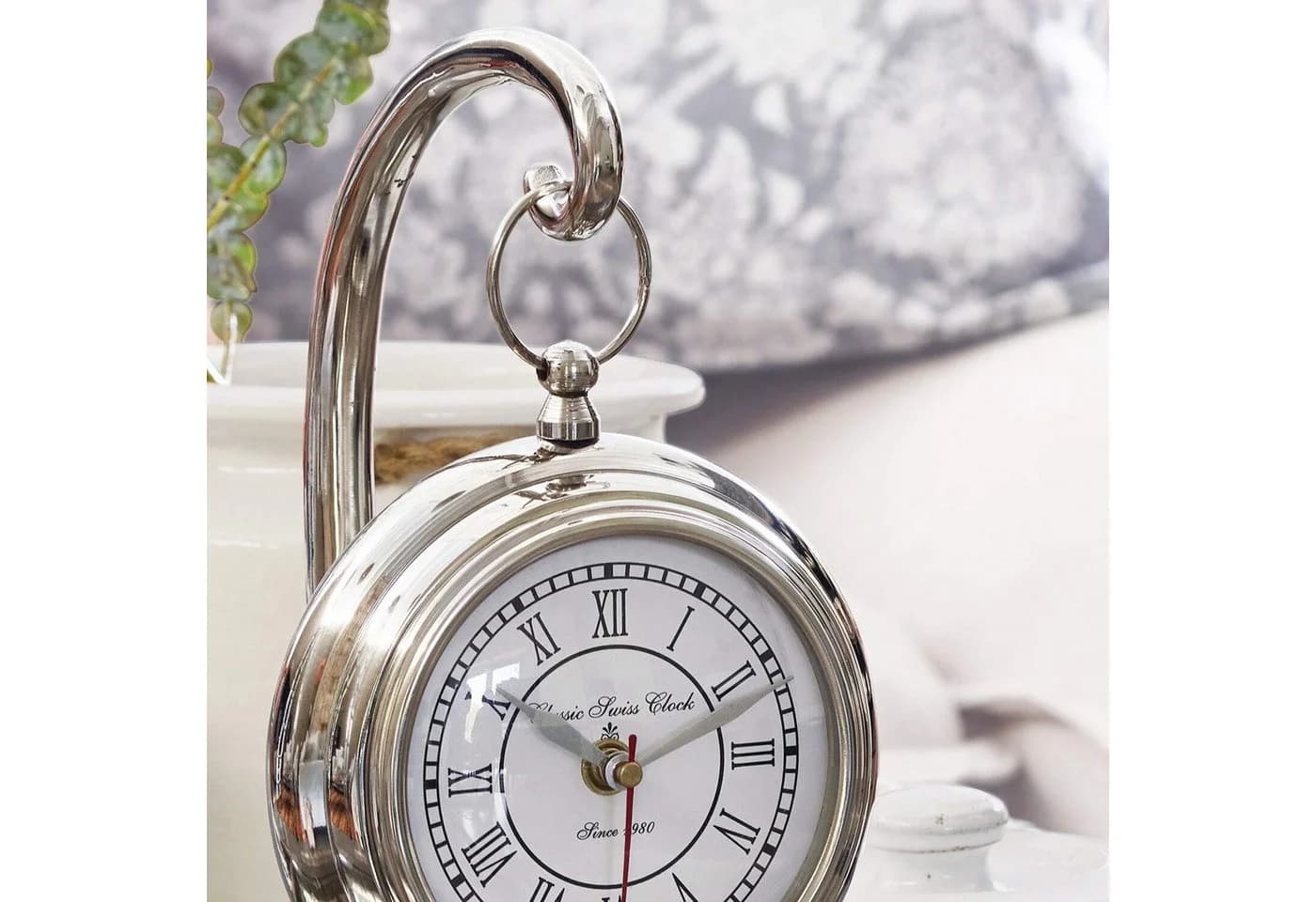 Mirabeau Wanduhr Barbe silber - Aluminium Stahl Glas Industrial-Chic - Bild 4
