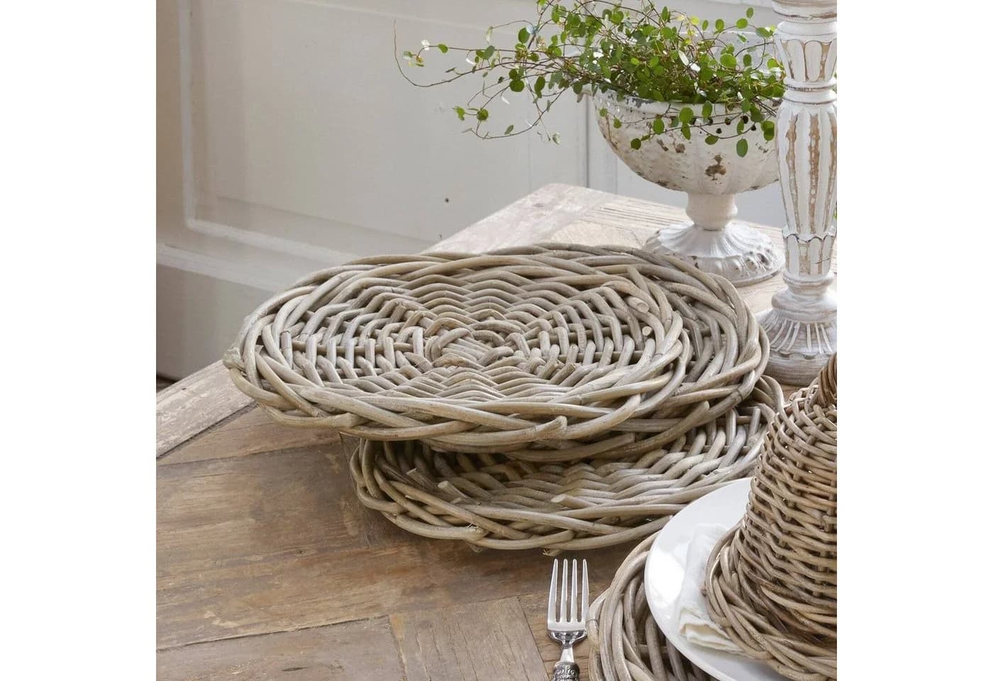 Mirabeau Platzset Platzteller 2er Set Bland braun Rattan - Bild 3