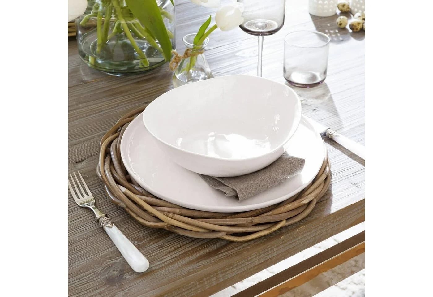 Mirabeau Platzset Platzteller 2er Set Bland braun Rattan - Bild 4