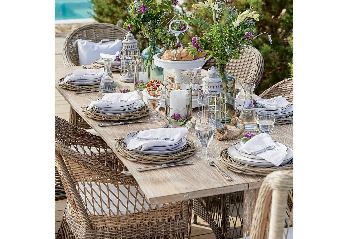 Mirabeau Platzset Platzteller 2er Set Bland braun Rattan - Bild 5