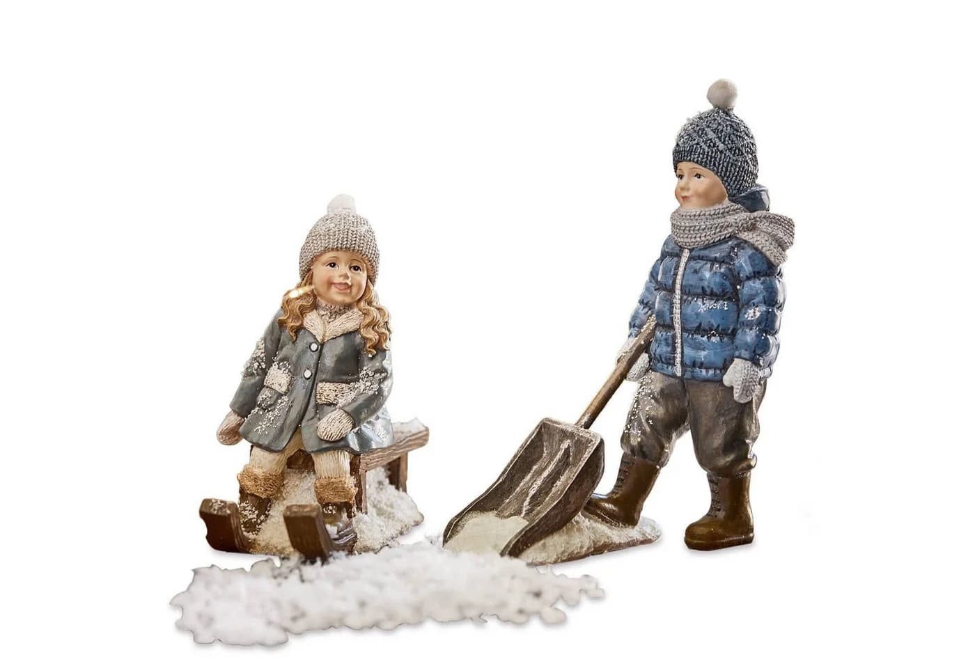 Mirabeau Weihnachtsfigur 2er Set bunt Polyresin - Bild 2