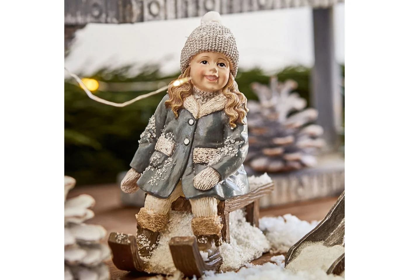 Mirabeau Weihnachtsfigur 2er Set bunt Polyresin - Bild 4