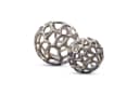 Mirabeau Dekoobjekt Venay silber 2er Set Aluminiumguss Bild 2