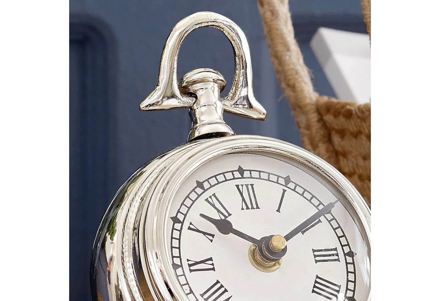 Mirabeau Wanduhr Coraten Silber Klassisch-Römisches Ziffernblatt - Bild 3