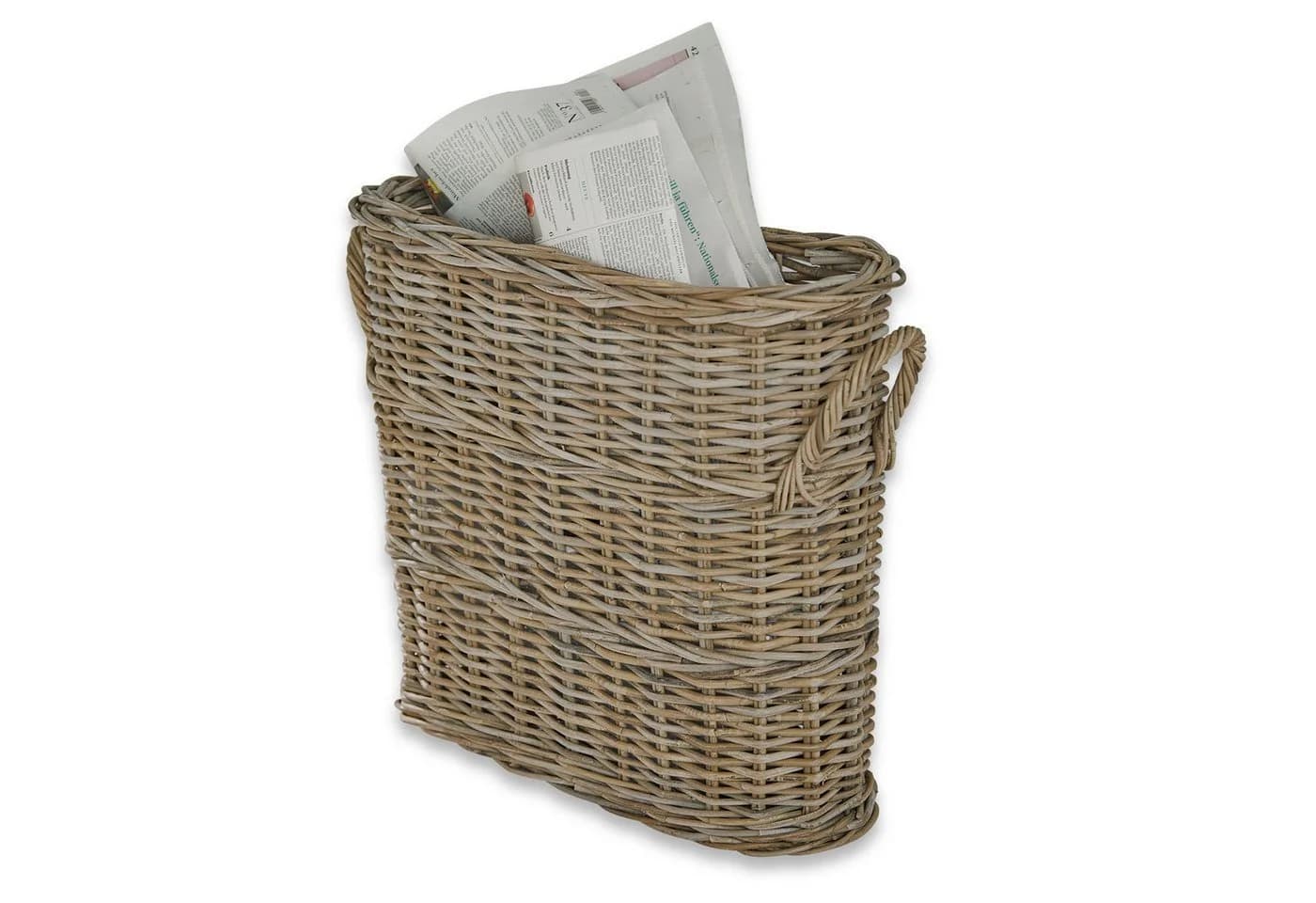 Mirabeau Dekokorb Numenar Antikbraun Zeitungshalter Rattan - Bild 2