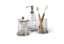 Mirabeau Badorganizer Set Glas Messing Silber Transparent Bild 2