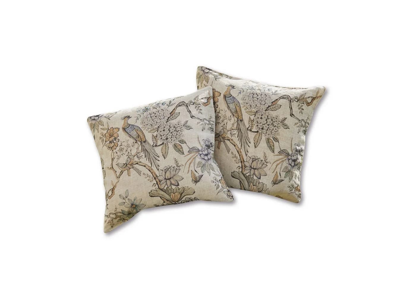 Mirabeau Kissenhülle 2er Set Lorry beige Toile de Jouy - Bild 2