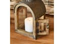 Mirabeau Kerzenlaterne Jadon 2er Set antikbraun Holz & Stahl Bild 4
